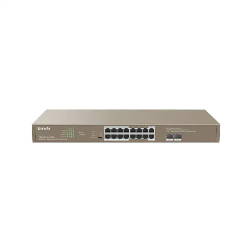 Tenda TEG1118P-16-250W 16GE+2SFP 16 Port Unmanaged PoE Switch Price in Bangladesh