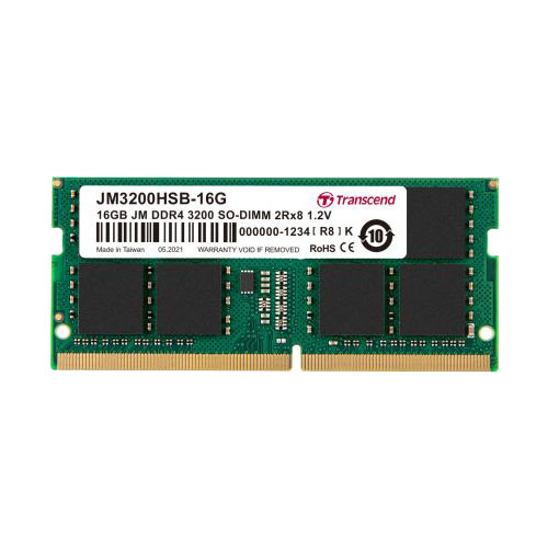 Transcend 16GB DDR4 3200 SO-DIMM 2Rx8 1Gx8 CL22 1.2V Laptop RAM Price in Bangladesh