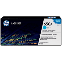 HP 650A Cyan Original LaserJet Toner Cartridge (CE271A)