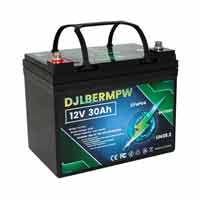 DJDC 12V 30Ah LiFePO4 Deep Cycle Lithium Battery