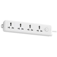 Deli CT703ES 3 Pin 4 Port 3 Meter Power Strip